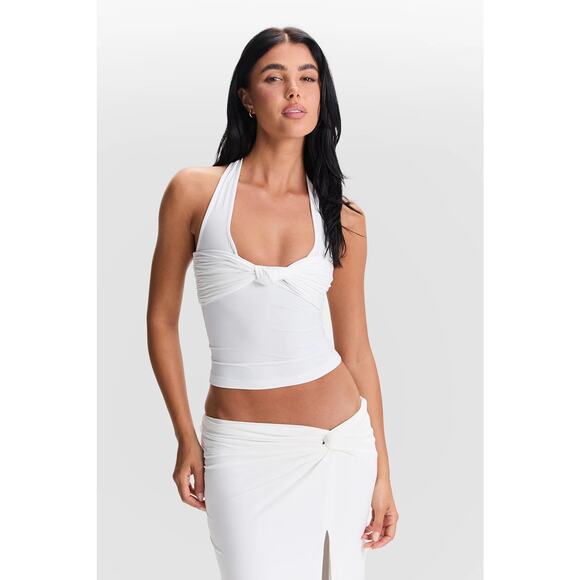 Sasha Therese Blair Halter Top White - XS - Picture 1 of 4